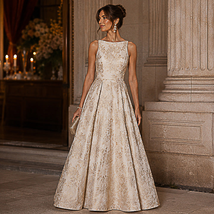 Royal Garden Brocade in Ivory and Gold - Ribes y Casals
