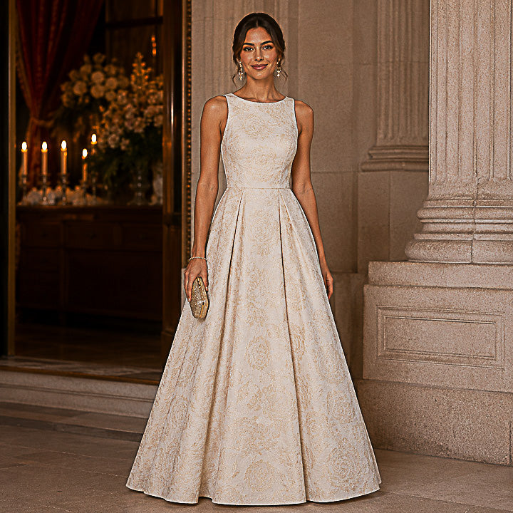 Ivory Gold Brocade - Ribes y Casals