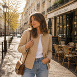 Beige Wool Tweed - Ribes y Casals