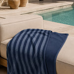 Baltic Blue and Indigo Micro Bamboo Towel - Ribes y Casals