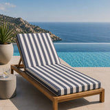 Teflon Outdoor Canvas, Navy Stripes, 320 cm - Ribes y Casals