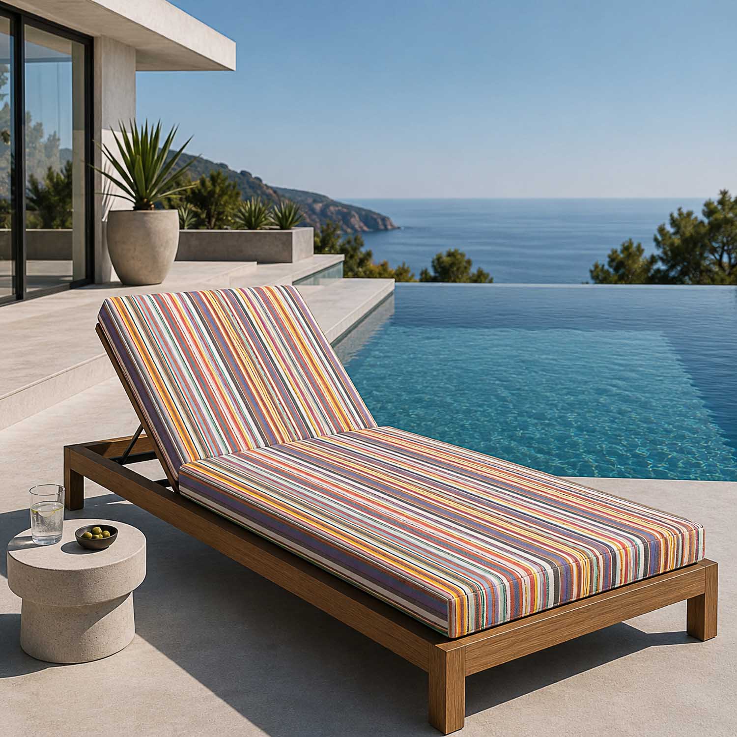 Multicoloured Stripes Teflon Outdoor Canvas 320 cm - Ribes y Casals