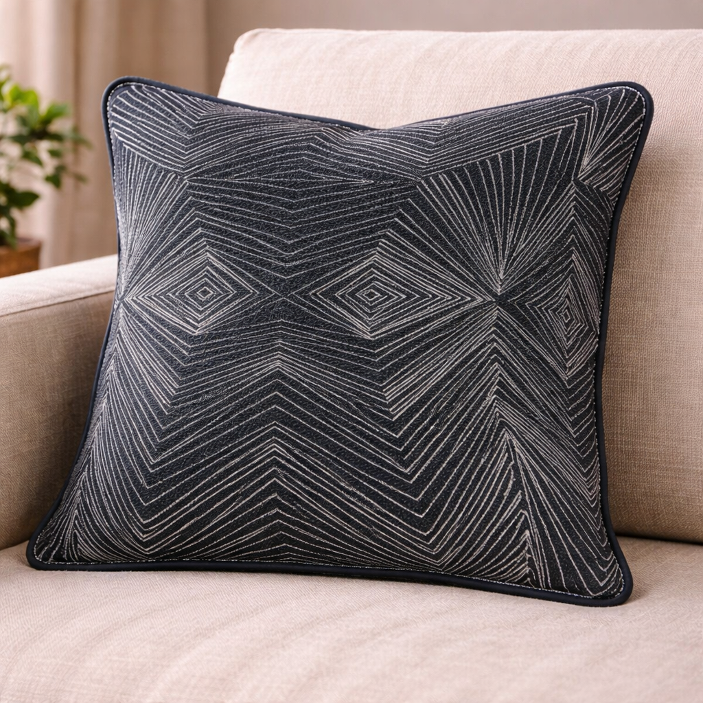 Linen and Jute Sacred Geometric Print - Ribes y Casals