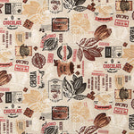 Vintage Chocolate and Cocoa Printed Cotton Canvas - Ribes y Casals