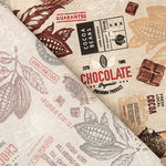 Vintage Chocolate and Cocoa Printed Cotton Canvas - Ribes y Casals