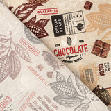 Vintage Chocolate and Cocoa Printed Cotton Canvas - Ribes y Casals