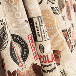 Vintage Chocolate and Cocoa Printed Cotton Canvas - Ribes y Casals