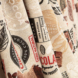 Vintage Chocolate and Cocoa Printed Cotton Canvas - Ribes y Casals