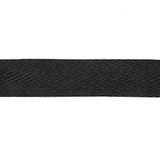 30 mm Black Cotton Herringbone Tape - Ribes y Casals