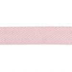 Soft Pink 30 mm Cotton Herringbone Ribbon - Ribes y Casals