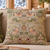 Beige ‘Bird Garden’ Cotton Canvas - Ribes y Casals