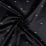 Black Minimalist Printed Viscose Satin - Ribes y Casals