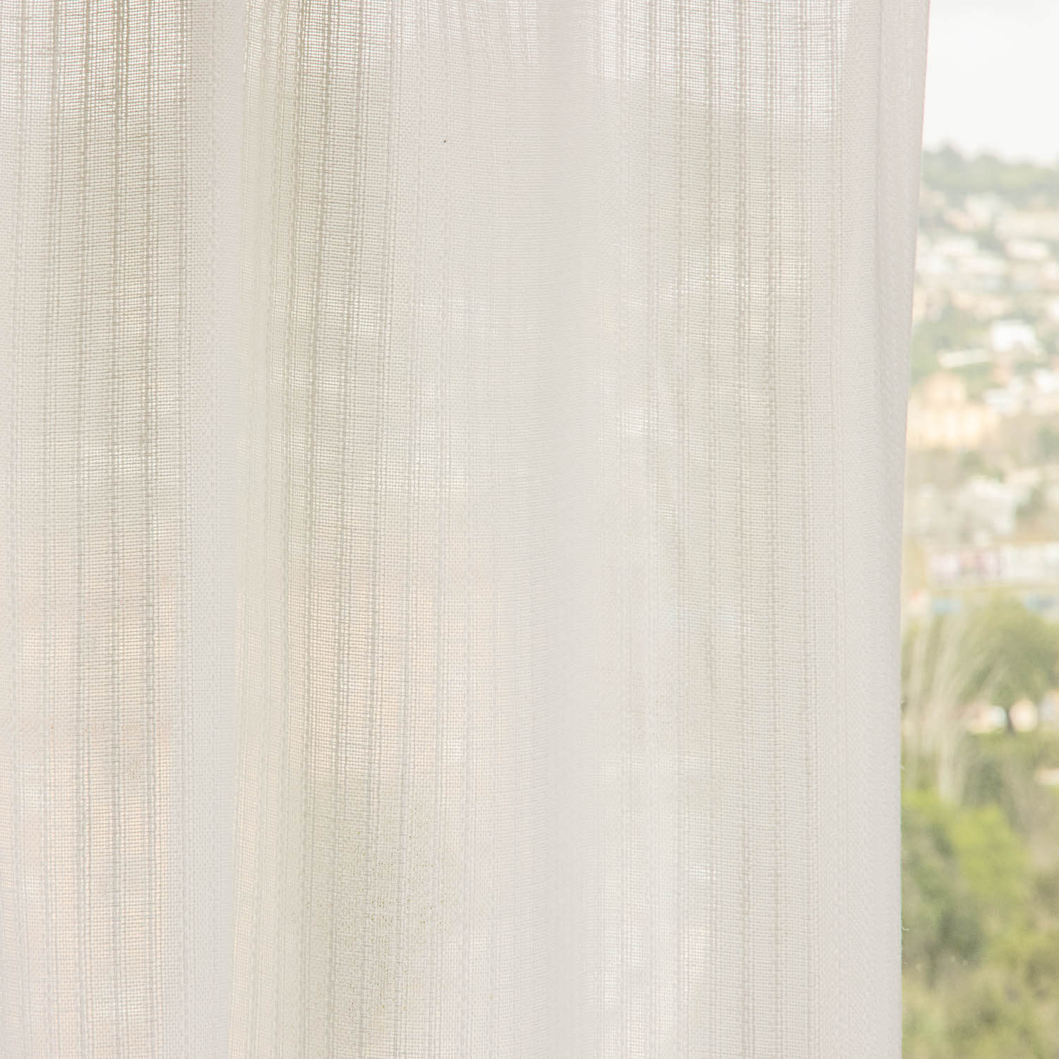 Thick Curtain Natural White Stripes - Ribes y Casals