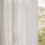 White Bouclé Lace-Effect Sheer - Ribes y Casals