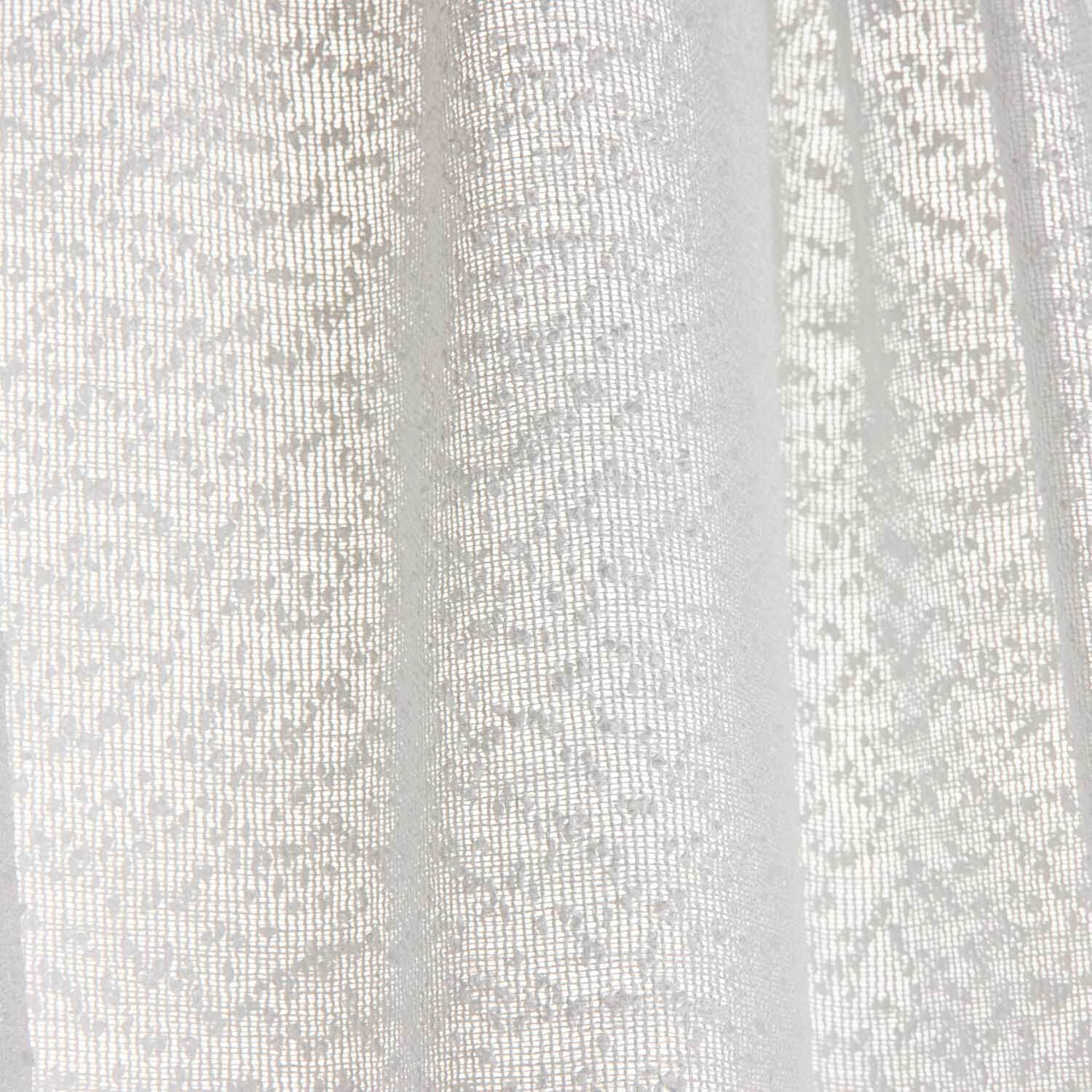 White Bouclé Lace-Effect Sheer - Ribes y Casals