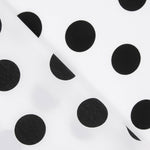 Crepe Black Dots 33mm White - Ribes y Casals