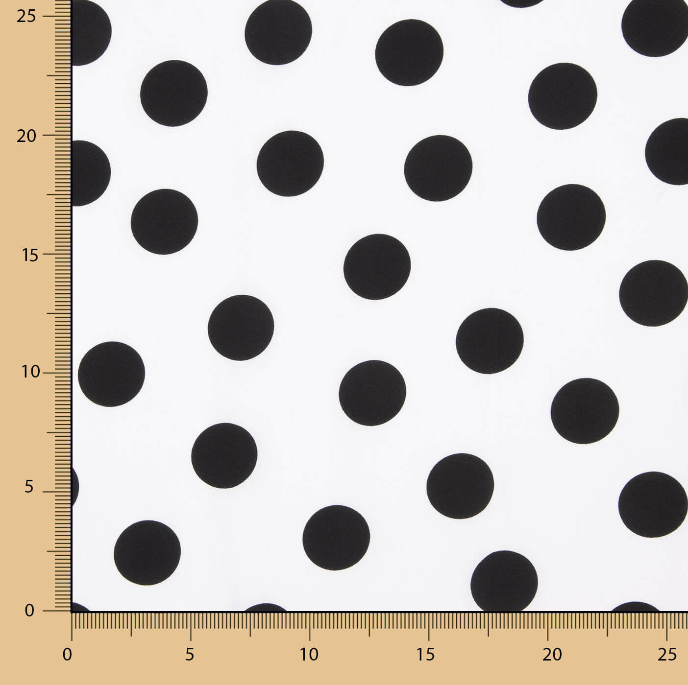 Crepe Black Dots 33mm White - Ribes y Casals