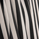 Fine Crepe, Black and Ecru Stripes - Ribes y Casals