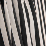 Fine Crepe, Black and Ecru Stripes - Ribes y Casals