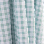 Turquoise Checkered Seersucker - Ribes y Casals