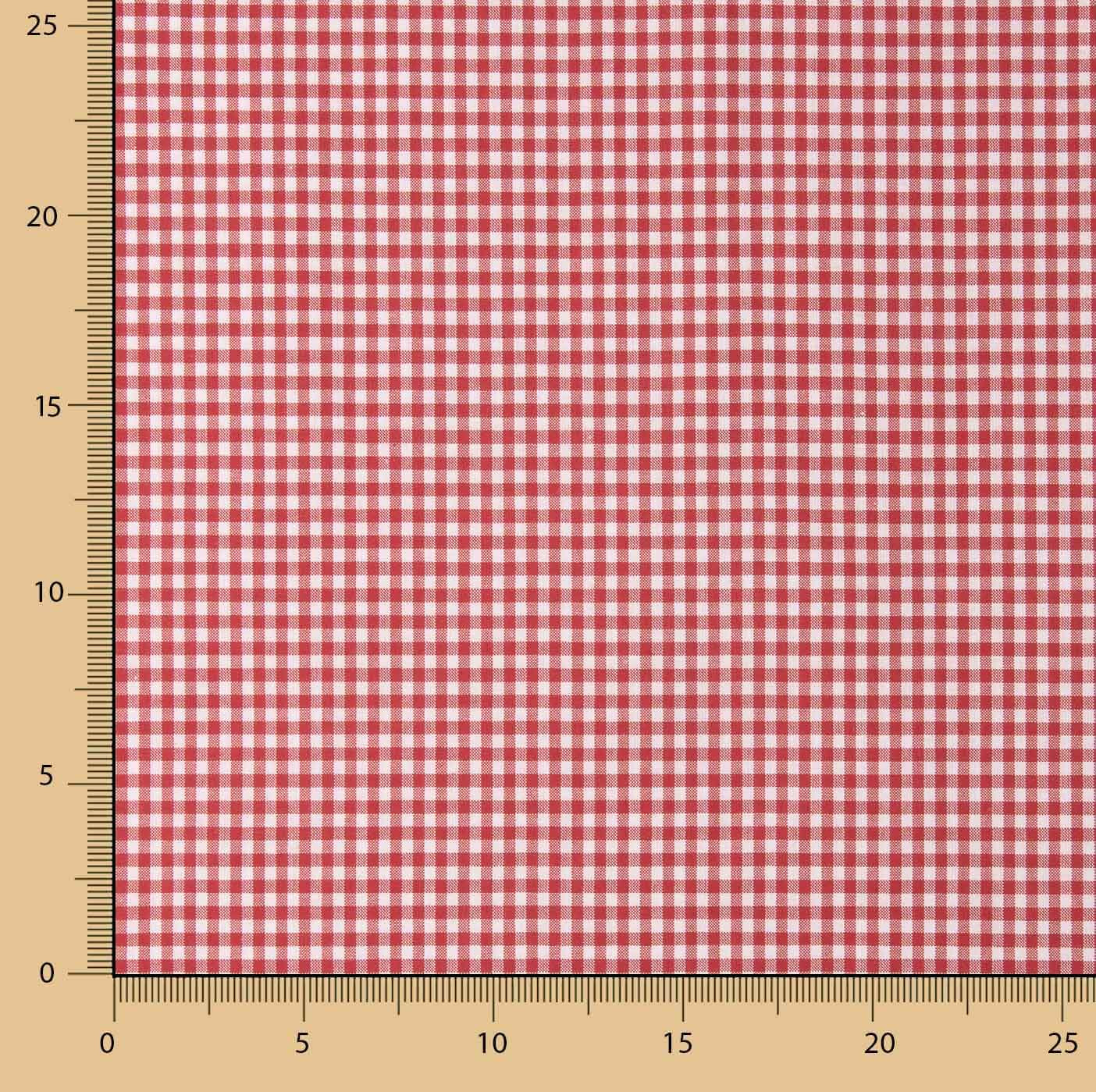 Gingham Basic Red Mini 20 - Ribes y Casals