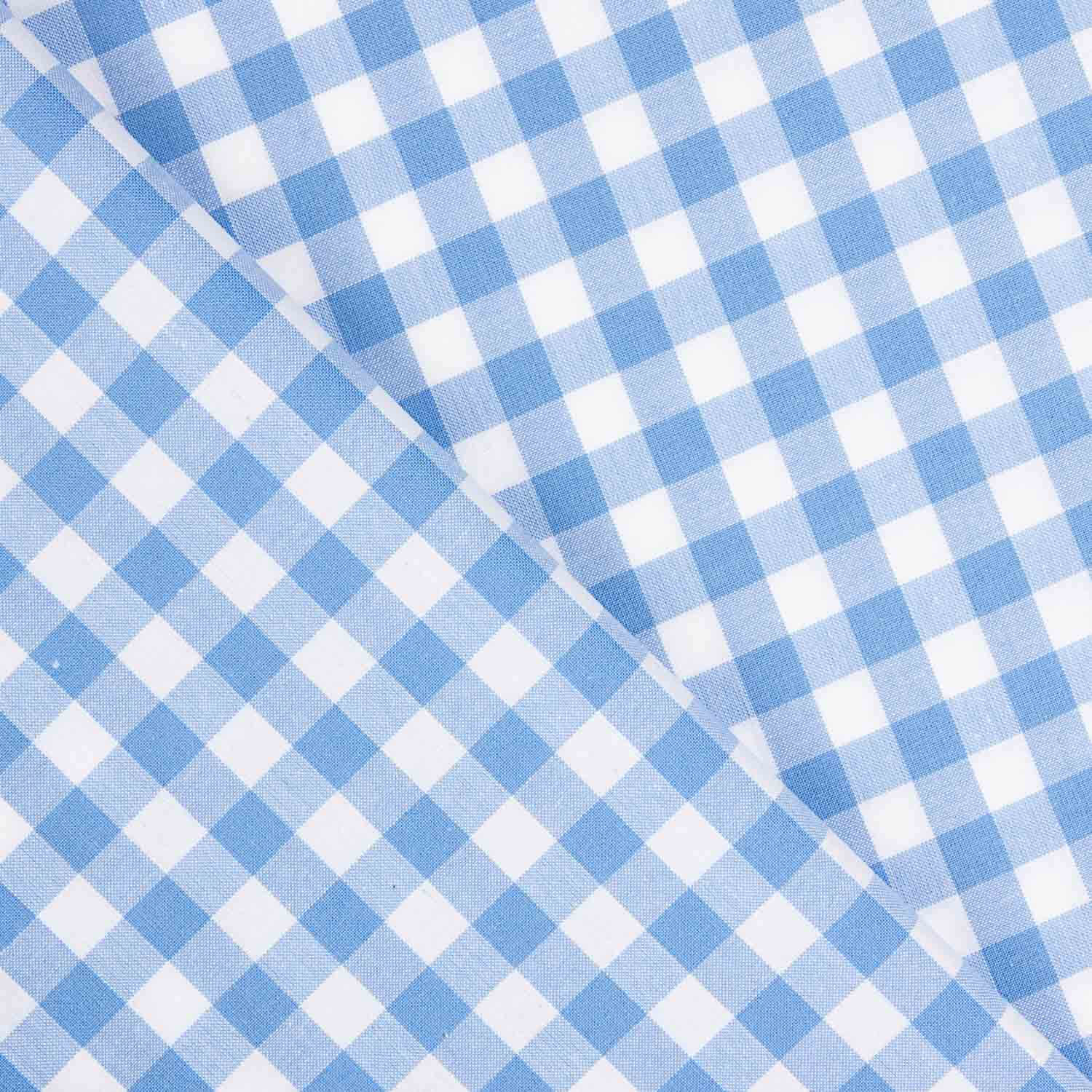 Large Light Blue Gingham Check 80 - Ribes y Casals