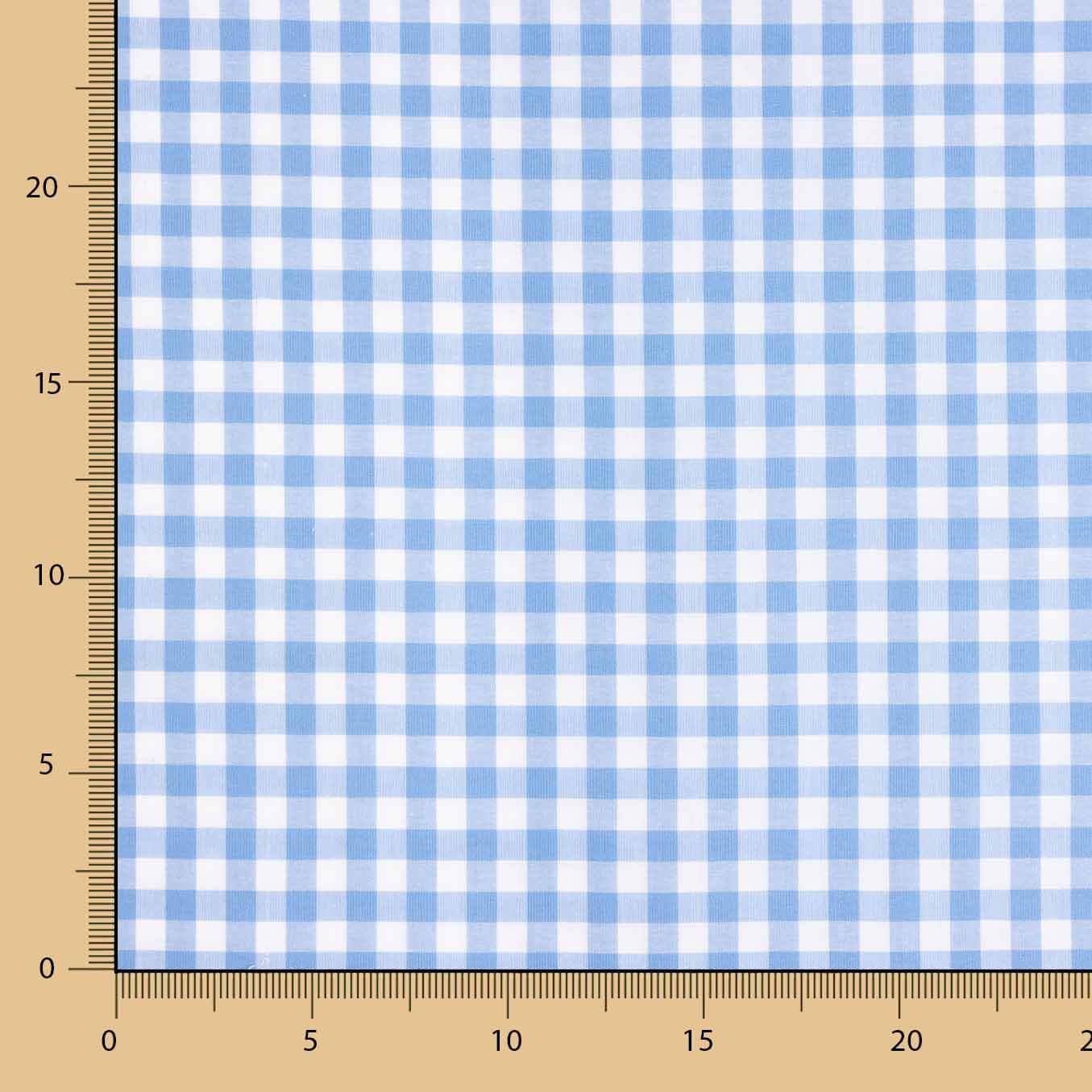Large Light Blue Gingham Check 80 - Ribes y Casals