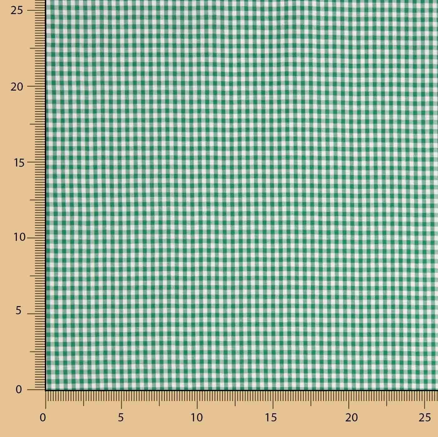 Gingham Basic Green Mini 20 - Ribes y Casals
