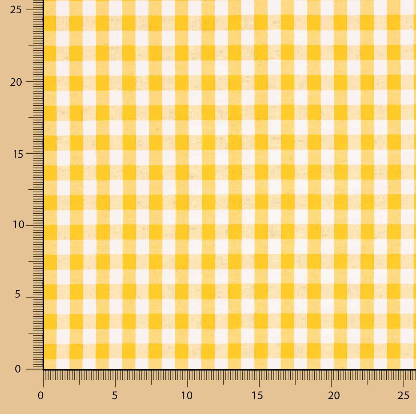 Large Yellow Gingham Check 80 - Ribes y Casals