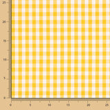 Large Yellow Gingham Check 80 - Ribes y Casals