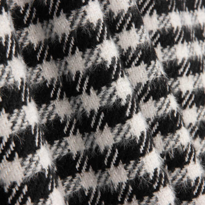 Black and White Oxford Cloth Wool Tweed - Ribes y Casals