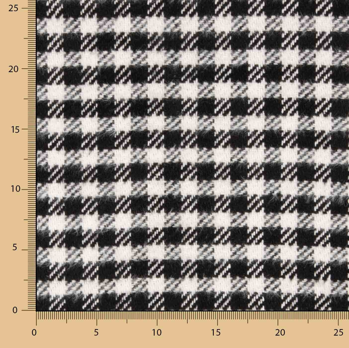 Black and White Oxford Cloth Wool Tweed - Ribes y Casals