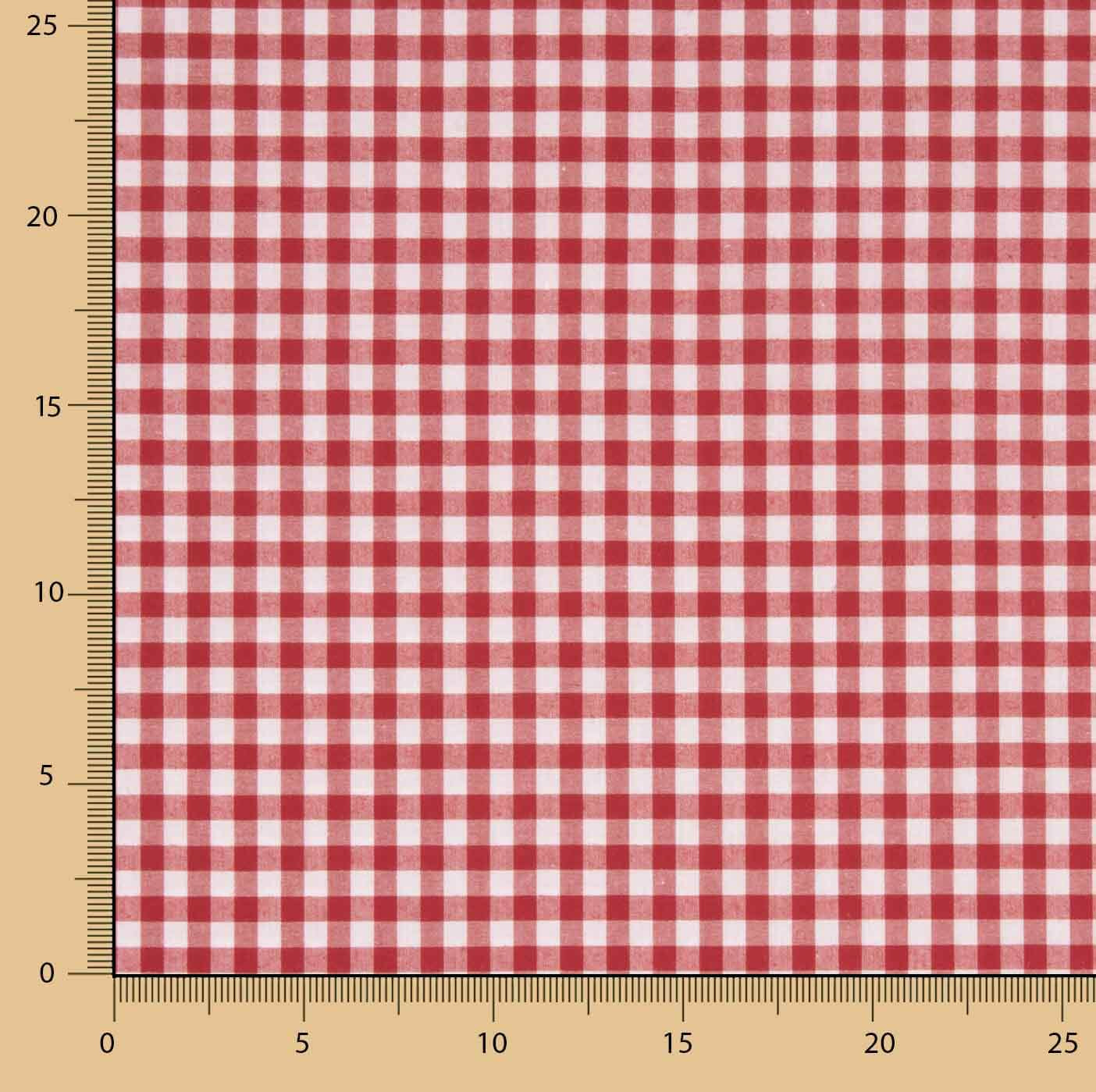 Gingham Basic Red Medium 60 - Ribes y Casals