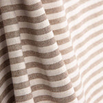 Rustic Culla Mini Stripe Brown Fabric - Ribes y Casals