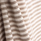 Rustic Culla Mini Stripe Brown Fabric - Ribes y Casals