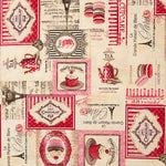 Vintage Paris Cupcakes and Macarons Printed Cotton Canvas - Ribes y Casals