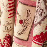 Vintage Paris Cupcakes and Macarons Printed Cotton Canvas - Ribes y Casals