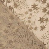 Devoré Beige-Toned Openwork on Chiffon - Ribes y Casals