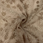 Devoré Beige-Toned Openwork on Chiffon - Ribes y Casals