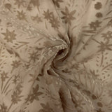 Devoré Beige-Toned Openwork on Chiffon - Ribes y Casals