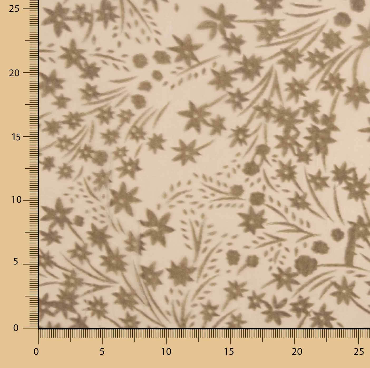 Devoré Beige-Toned Openwork on Chiffon - Ribes y Casals