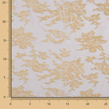 Beige Floral Devoré on Grey Chiffon - Ribes y Casals