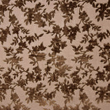 Brown-toned Floral Devoré Openwork on Chiffon - Ribes y Casals