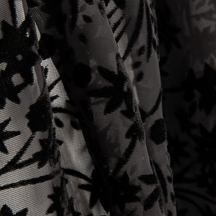 Devoré Floral Dentelle on Chiffon - Ribes y Casals