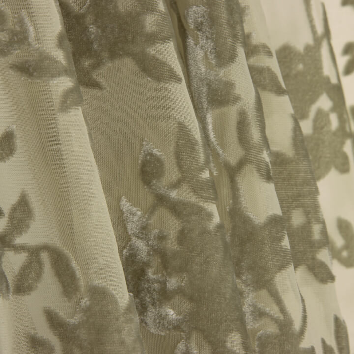 Devoré Floral Dentelle on Chiffon - Ribes y Casals