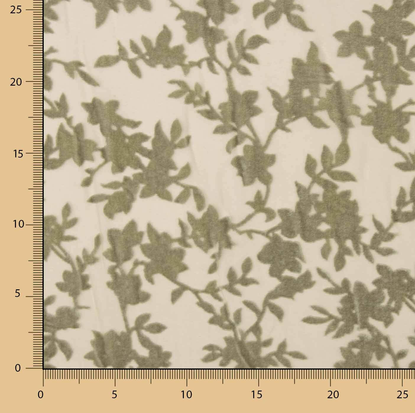 Devoré Floral Dentelle on Chiffon - Ribes y Casals