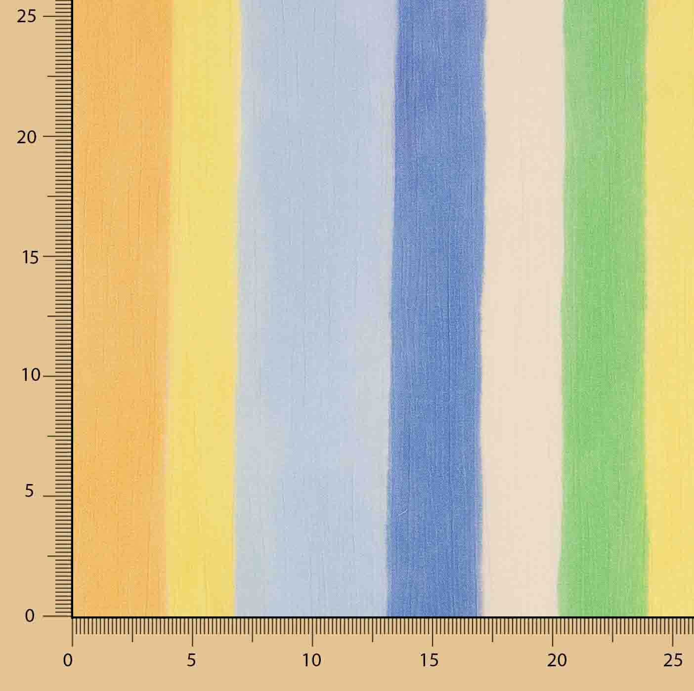 Multicoloured Stripes Printed Bambula Viscose, Cool - Ribes y Casals
