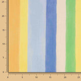 Multicoloured Stripes Printed Bambula Viscose, Cool - Ribes y Casals