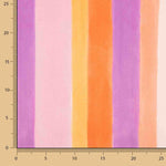 Soft Multicoloured Stripe-Printed Bambula Viscose - Ribes y Casals