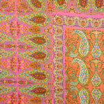 Paisley-print viscose crepe remnant in fuchsia - Various lengths x 140 cm wide - Ribes y Casals